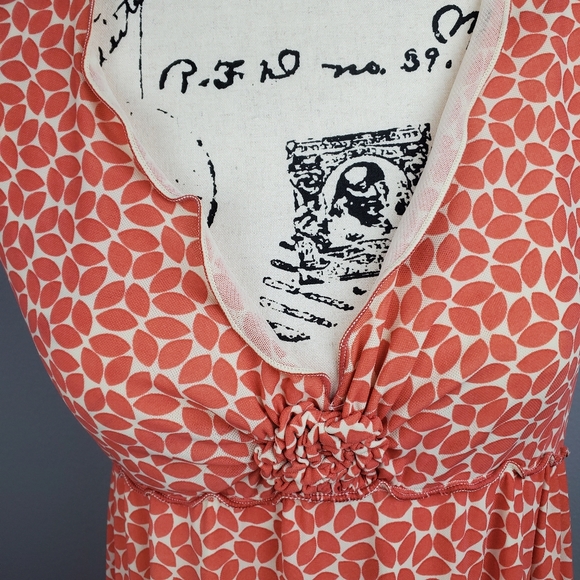 Max Studio orange print dress, medium - Picture 3 of 11